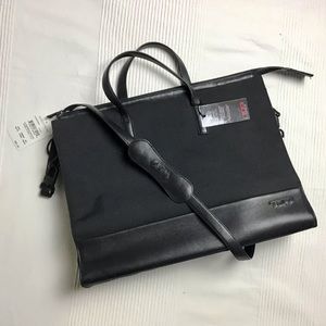 Tumi Large Business satchel black NWT